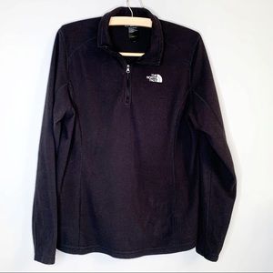 The NorthFace fleece black half zip pullover XL